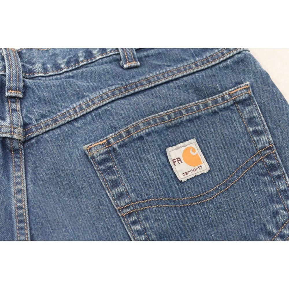 Carhartt FR Jeans Mens 36x32 Blue Flame Resistant Work Denim Work Wear